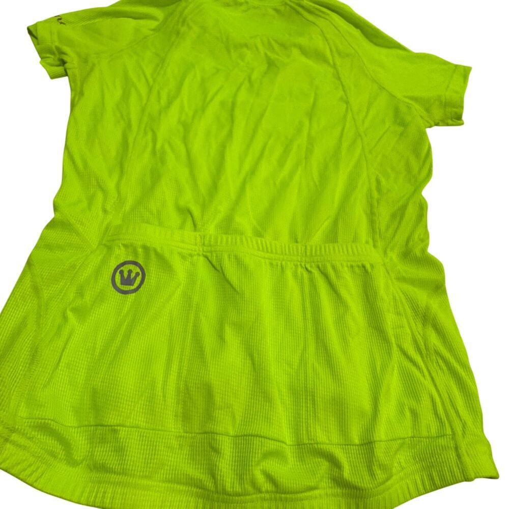 Canari Women’s large cycling jersey yellow bright high visibility biking - Picture 2 of 10